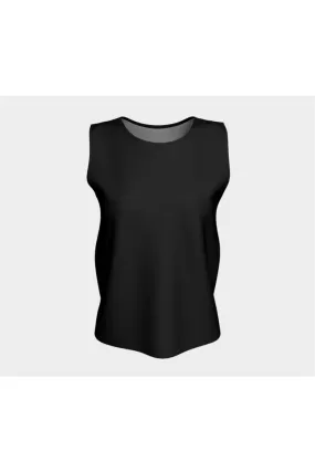 Black Loose Tank Top