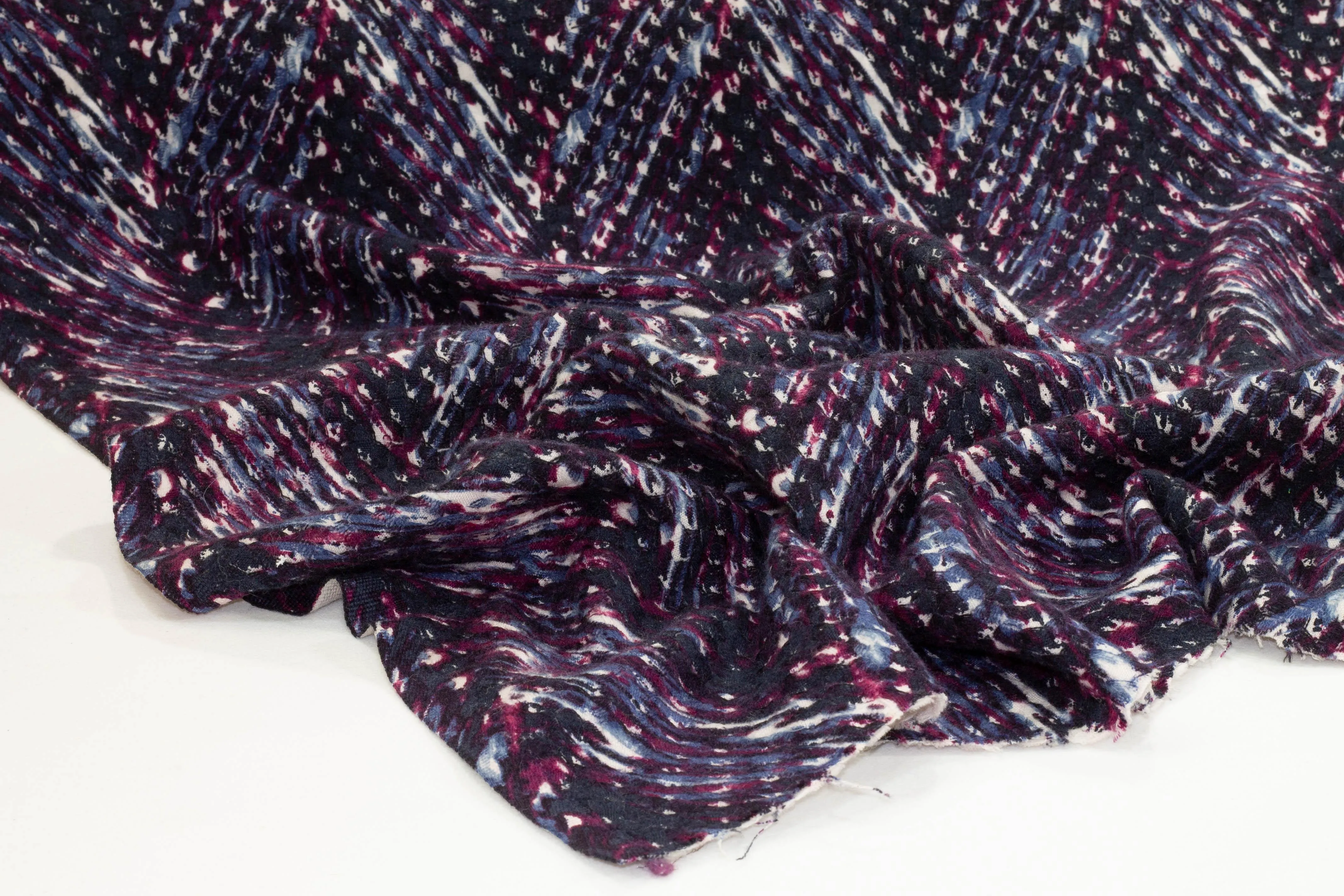 Blue and Purple Italian Wool