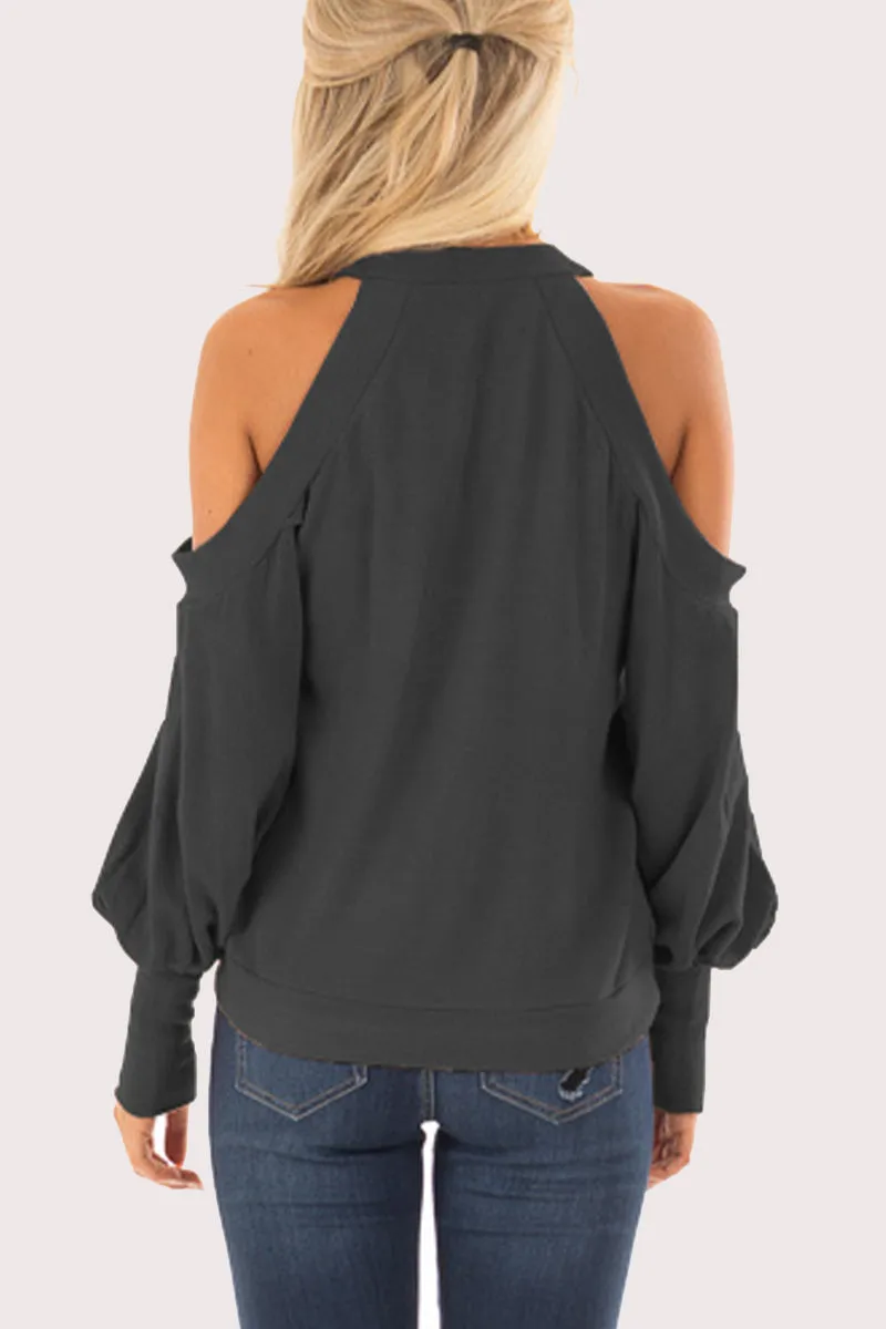 Casual Solid V Neck Tops