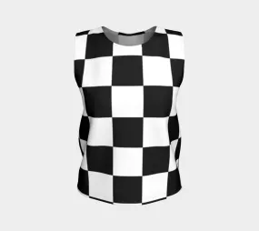 Checkered Loose Tank Top