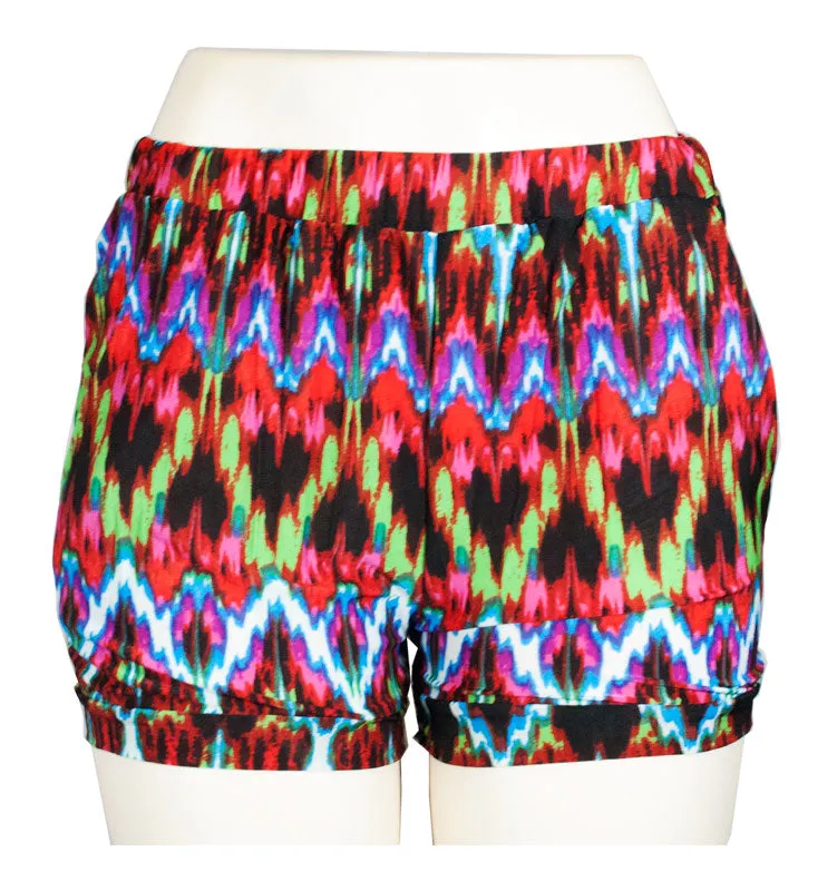 Comfy Casual Printed Pull On Shorts