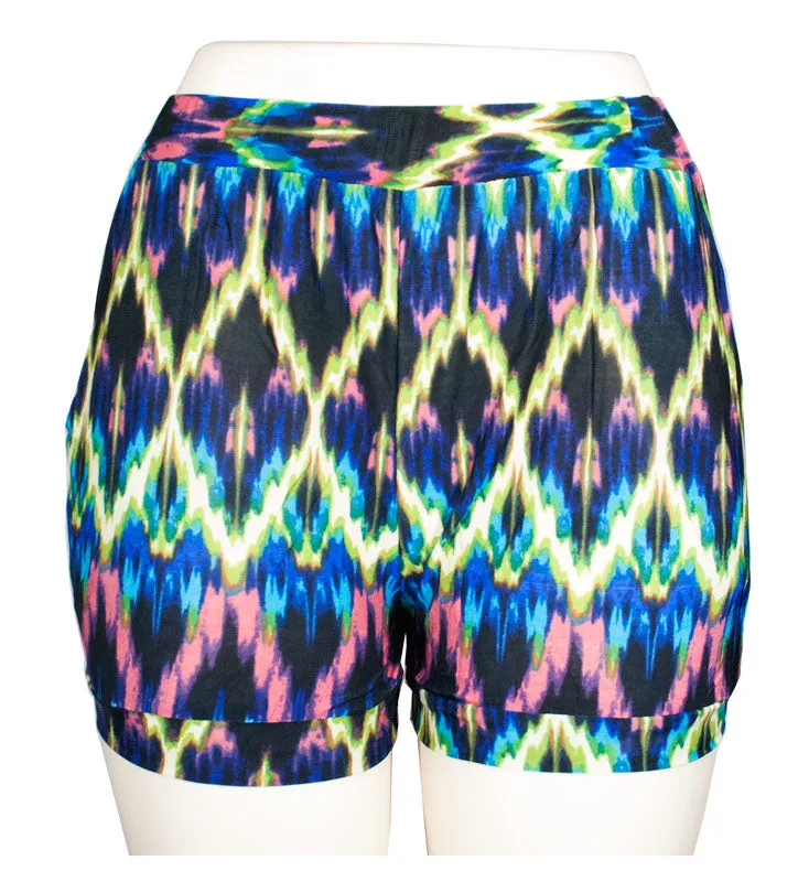 Comfy Casual Printed Pull On Shorts