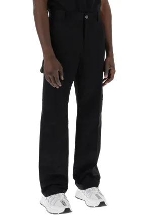 cotton gabardine cargo pants in