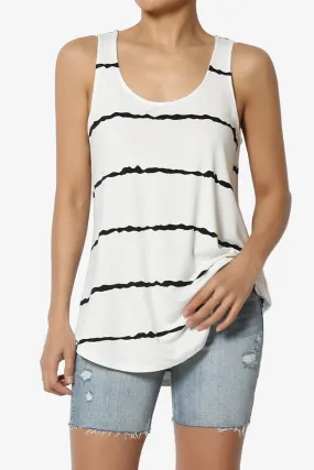 Ellison Stripe Scoop Neck Loose Fit Tank Top