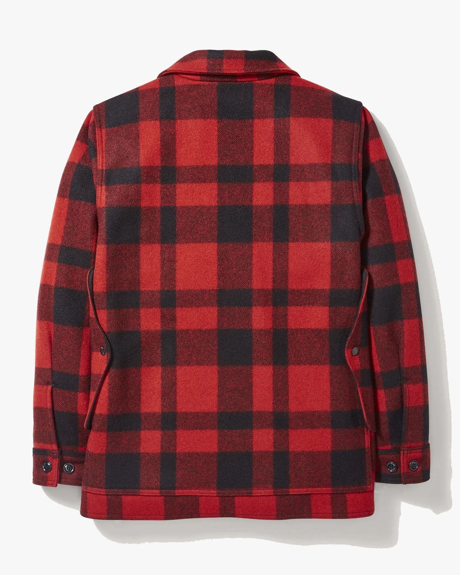 Filson Wool Mackinaw Cruiser Coat - Red / Black Plaid