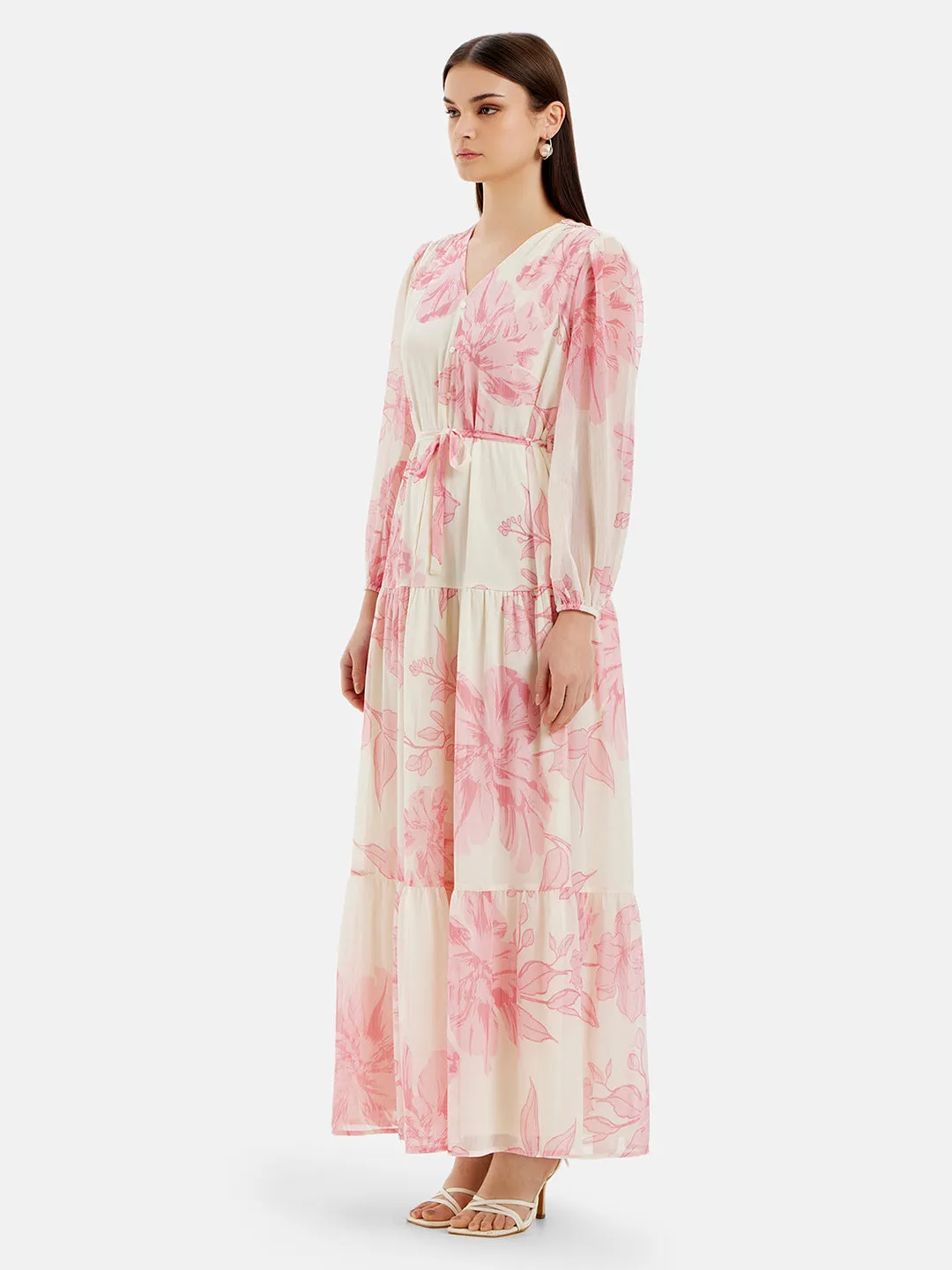 Flora Printed Maxi Dress