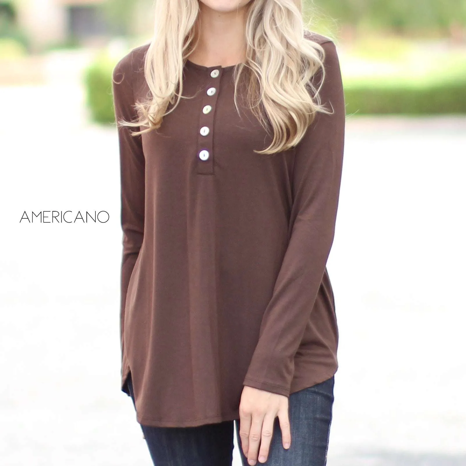 Flowy Button Top | S-XL