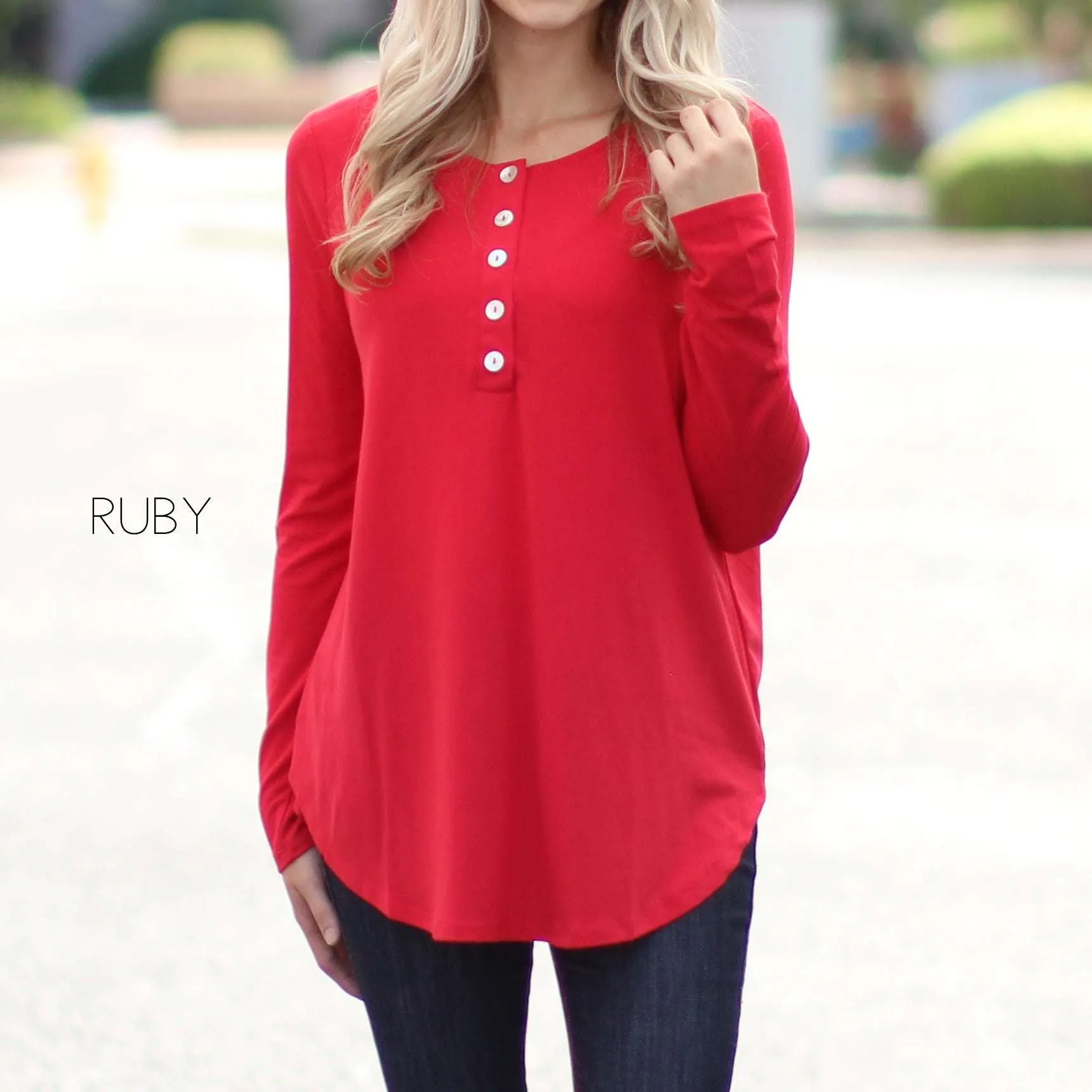 Flowy Button Top | S-XL