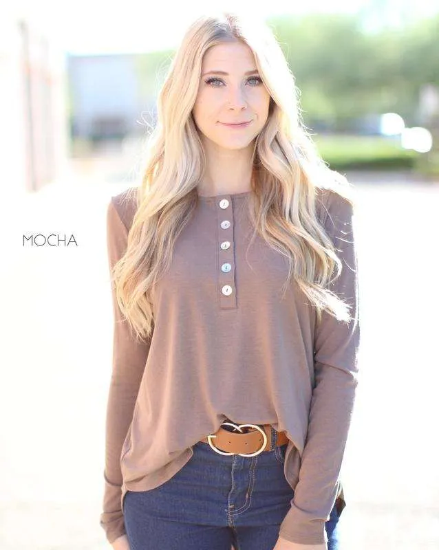 Flowy Button Top | S-XL