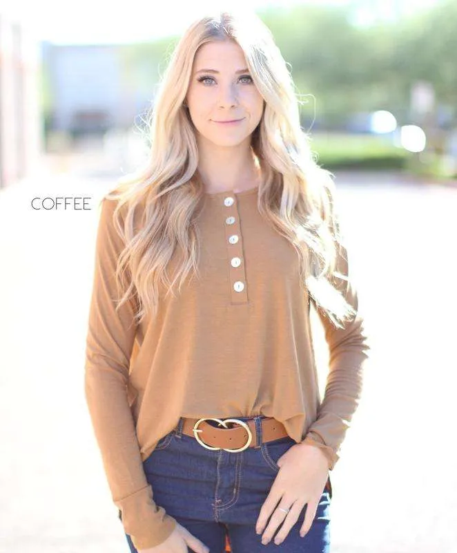 Flowy Button Top | S-XL