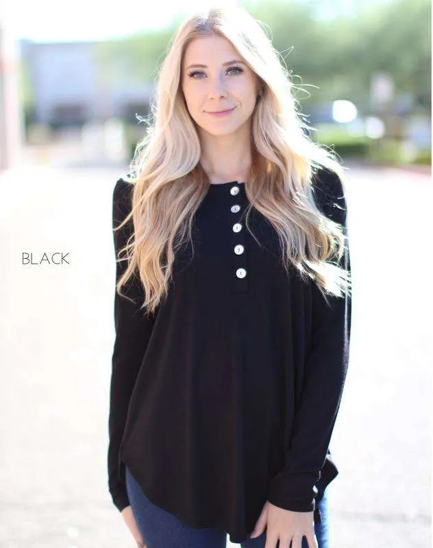 Flowy Button Top | S-XL