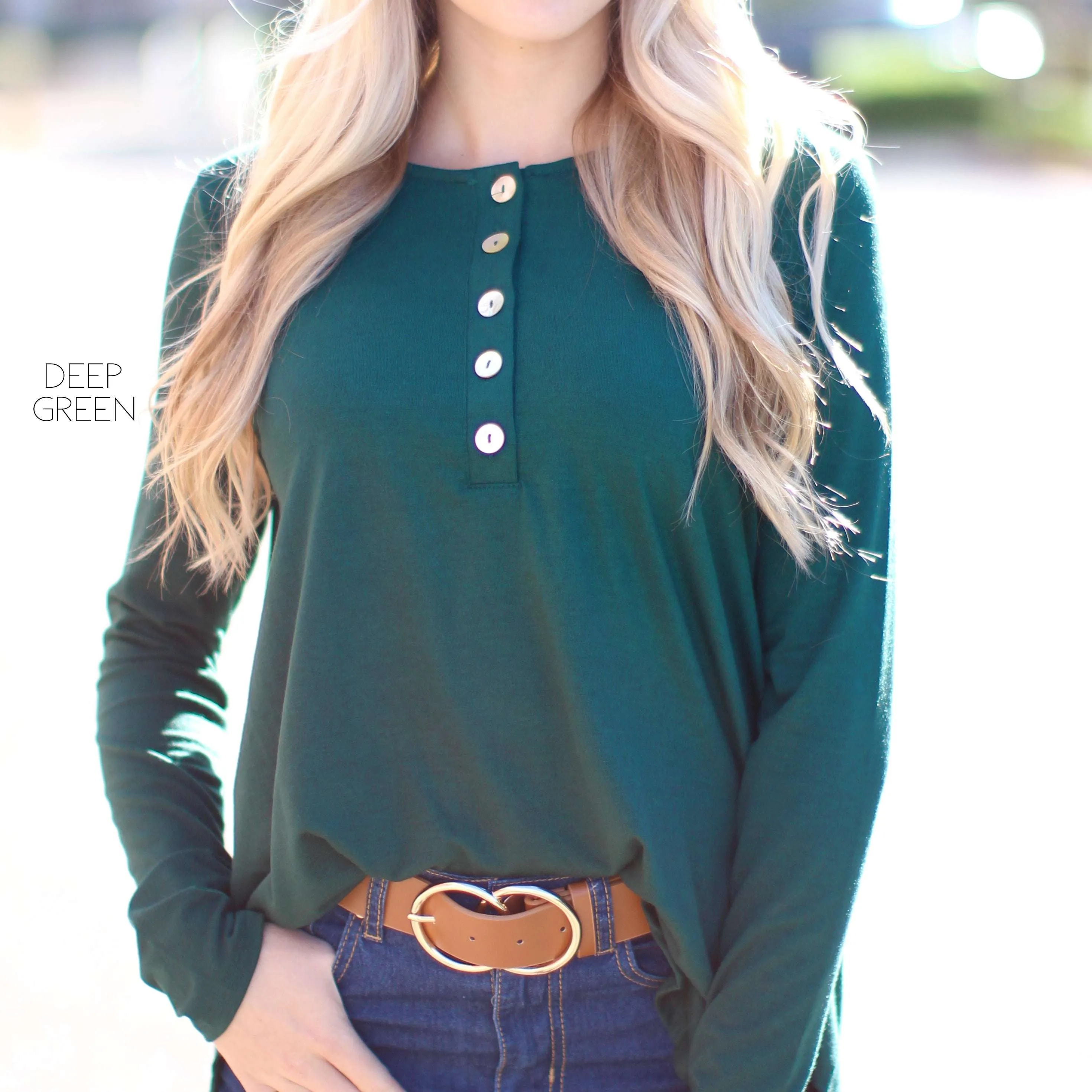 Flowy Button Top | S-XL