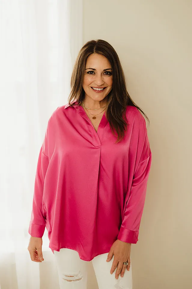 Flowy Satin Blouse