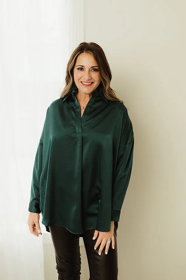 Flowy Satin Blouse