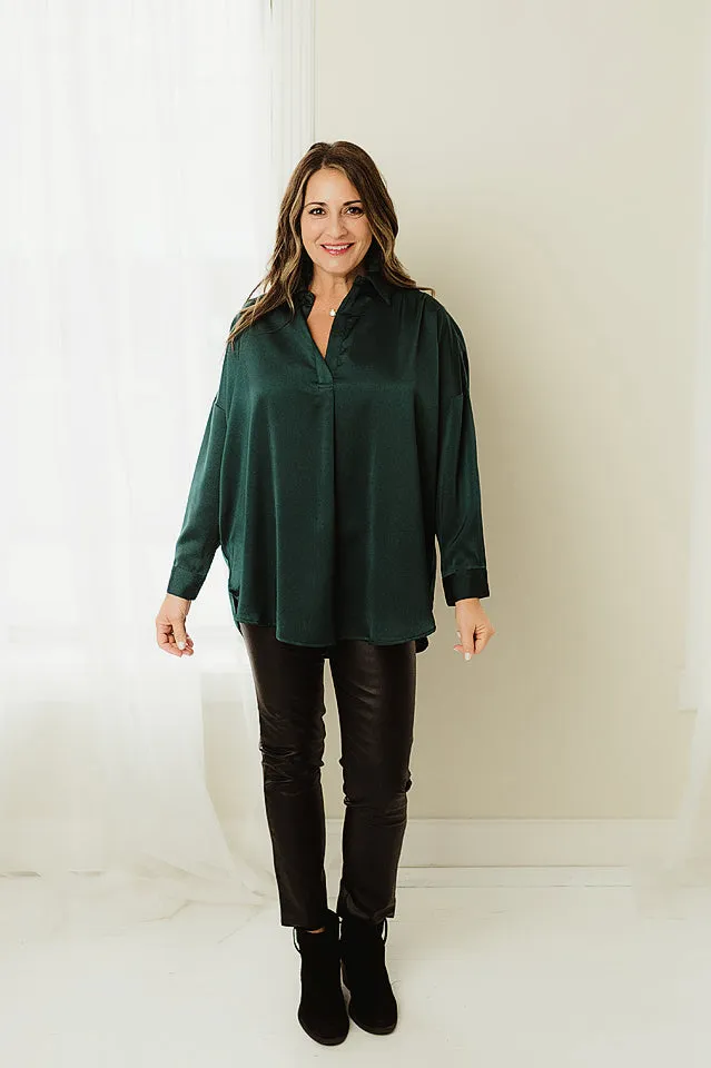 Flowy Satin Blouse