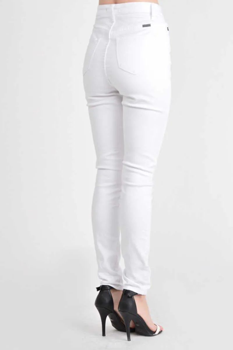 From The Ground Up - White Skinny Jeans