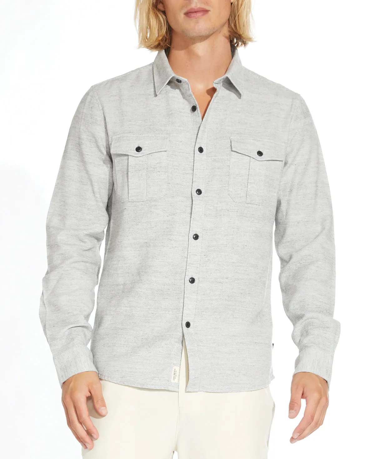 Kelvin Textured Shirt (Heather Gray)