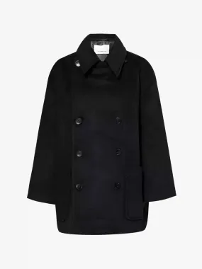 Marian double-breasted oversized wool-blend coat