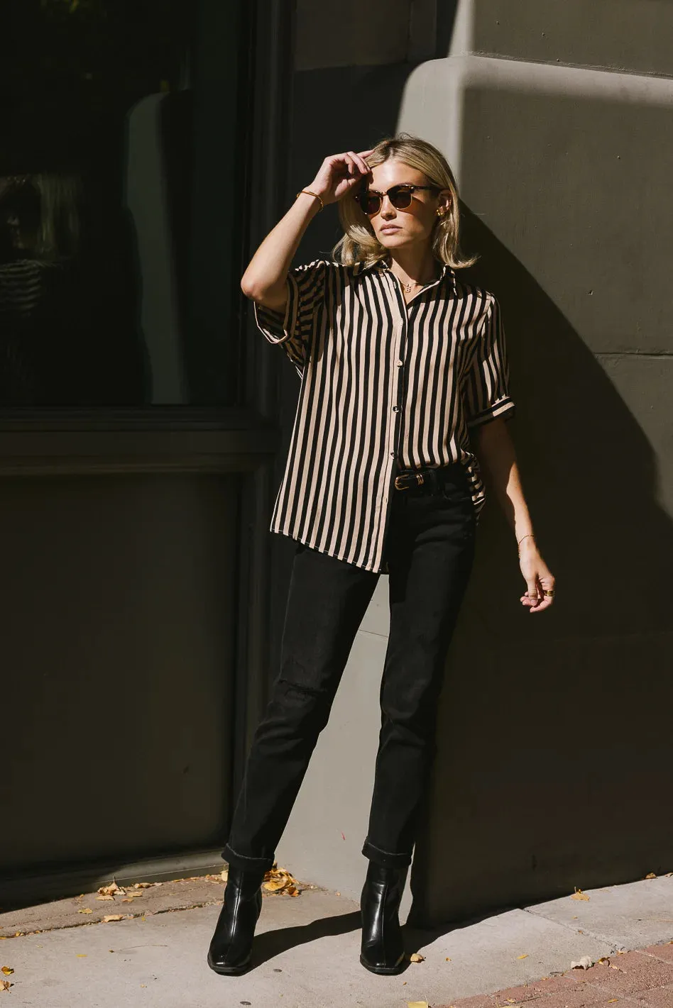 Max Striped Button Up