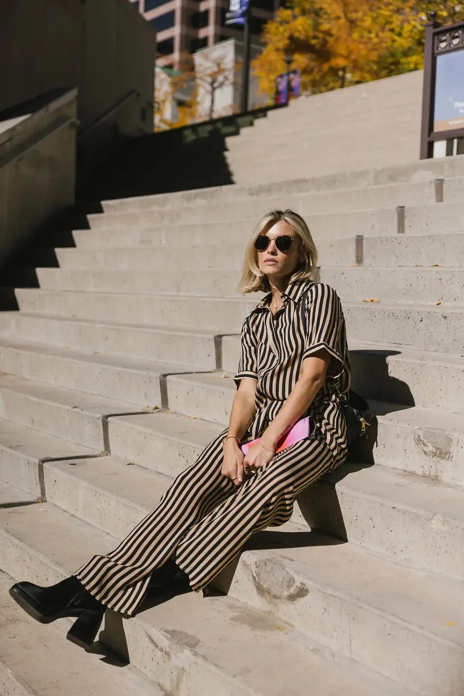 Max Striped Button Up