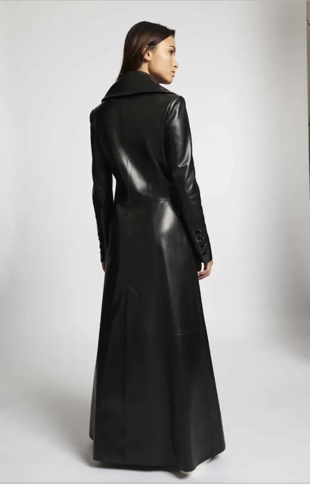 Mina Leather Coat