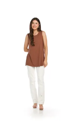 Papillon PT16128 Mocha Classic Flowy Tank Top