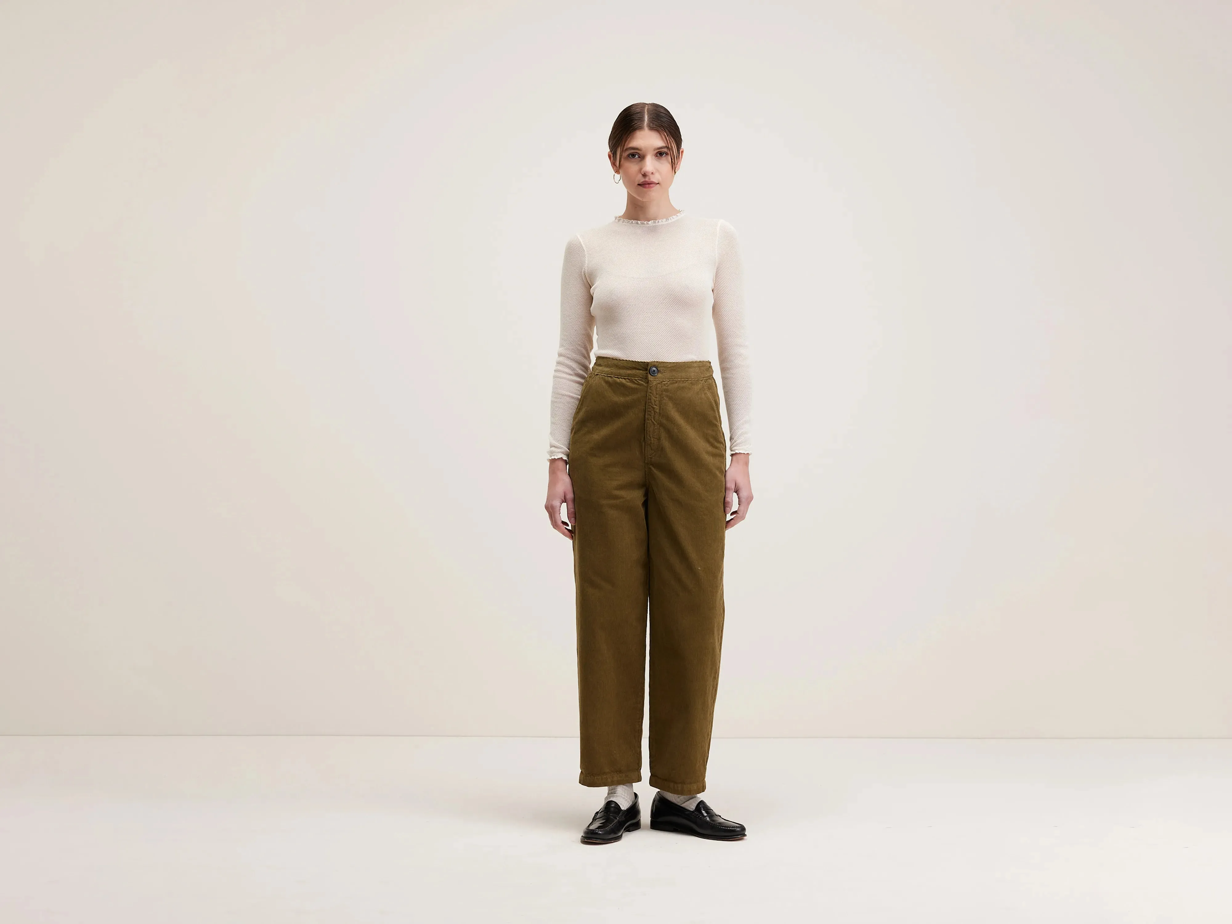 Pasop relaxed trousers (242 / W / MILITARY)