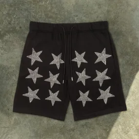 Pattern Casual Vintage Cotton Shorts