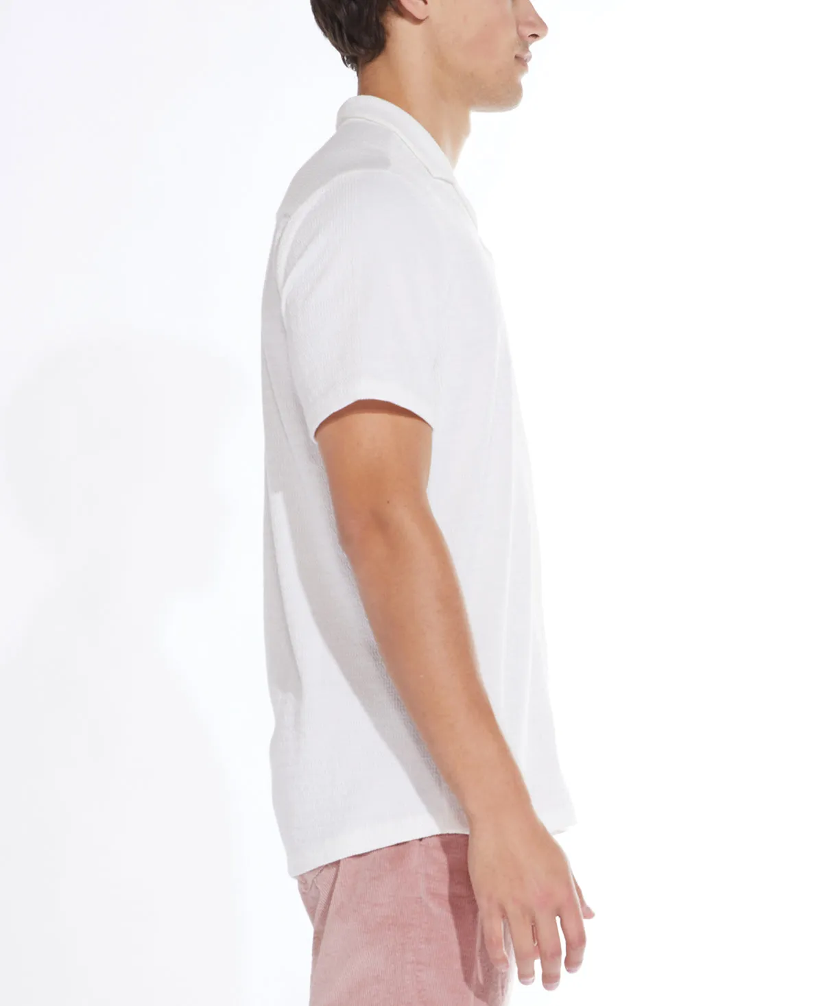 Plata Knit Resort Shirt (White)