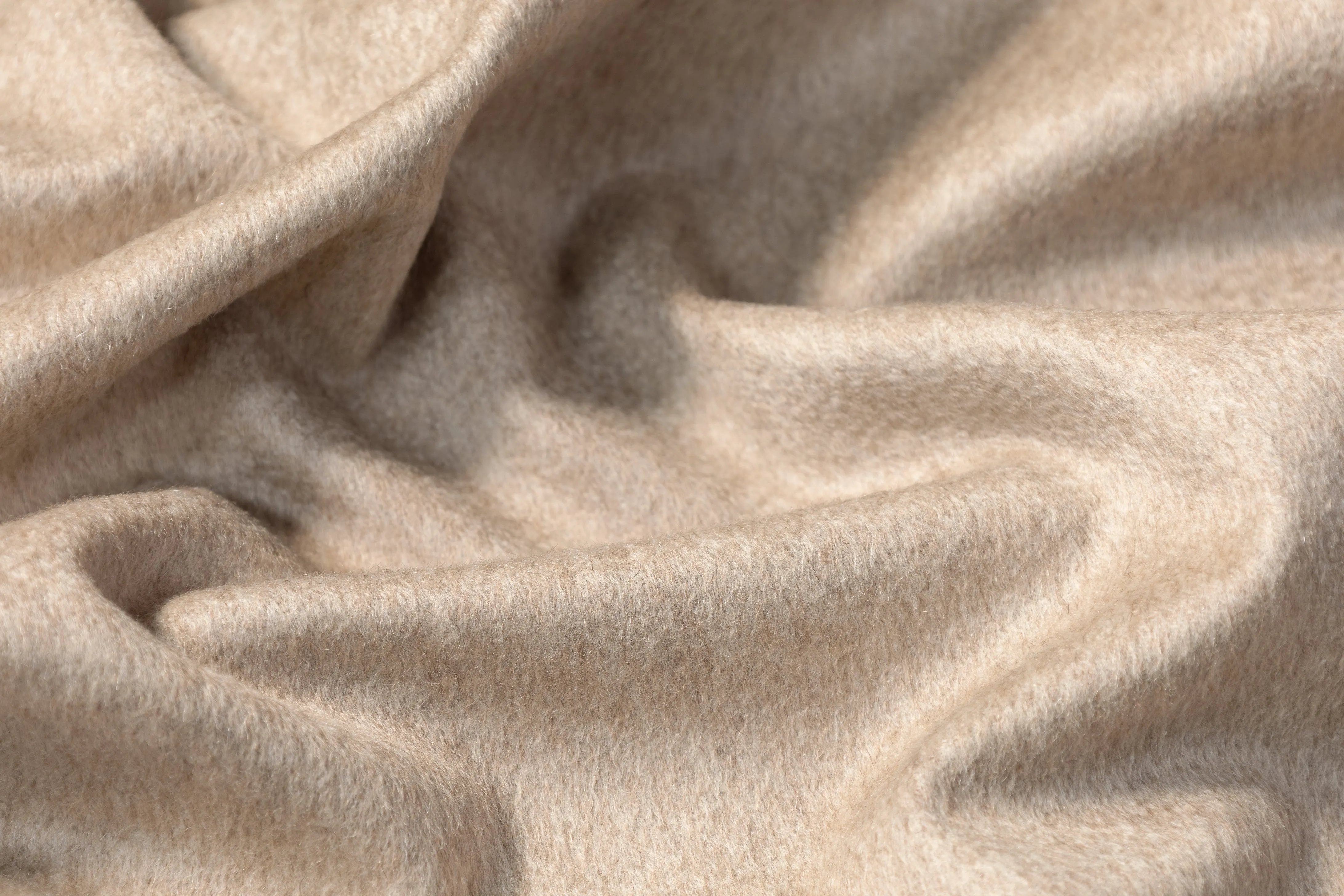 Pure Italian Cashmere Coating - Oatmeal