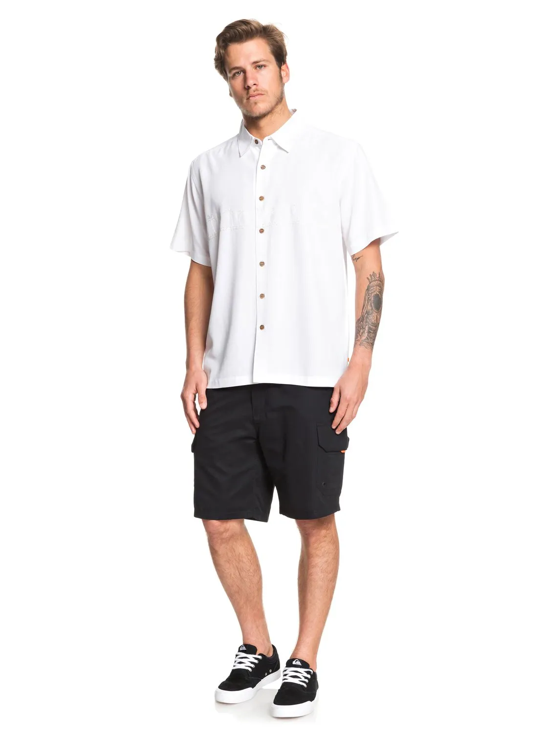 Quiksilver Waterman Tahiti Palms SS Woven