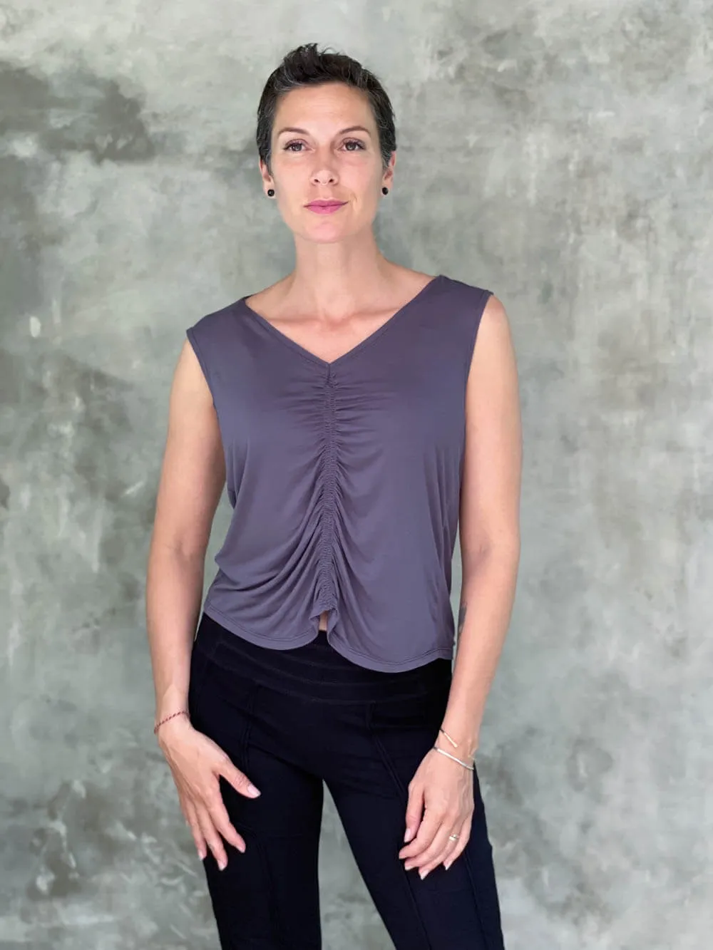 Reversible Ruched Tank Top