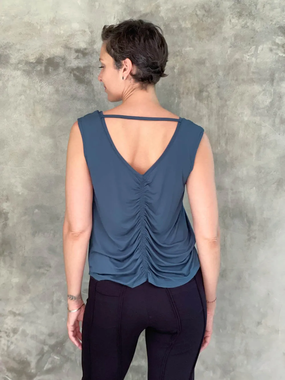 Reversible Ruched Tank Top