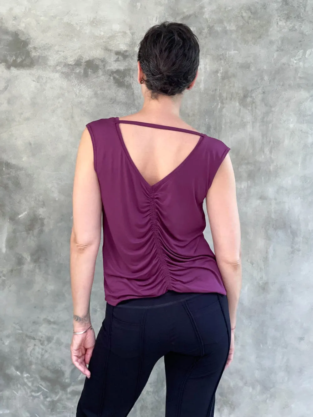 Reversible Ruched Tank Top