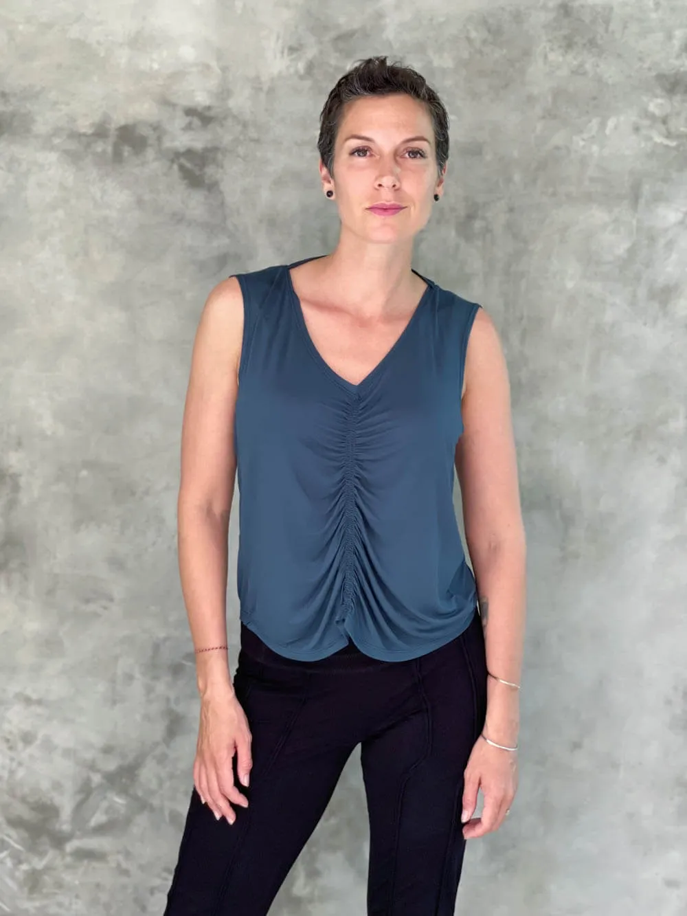 Reversible Ruched Tank Top