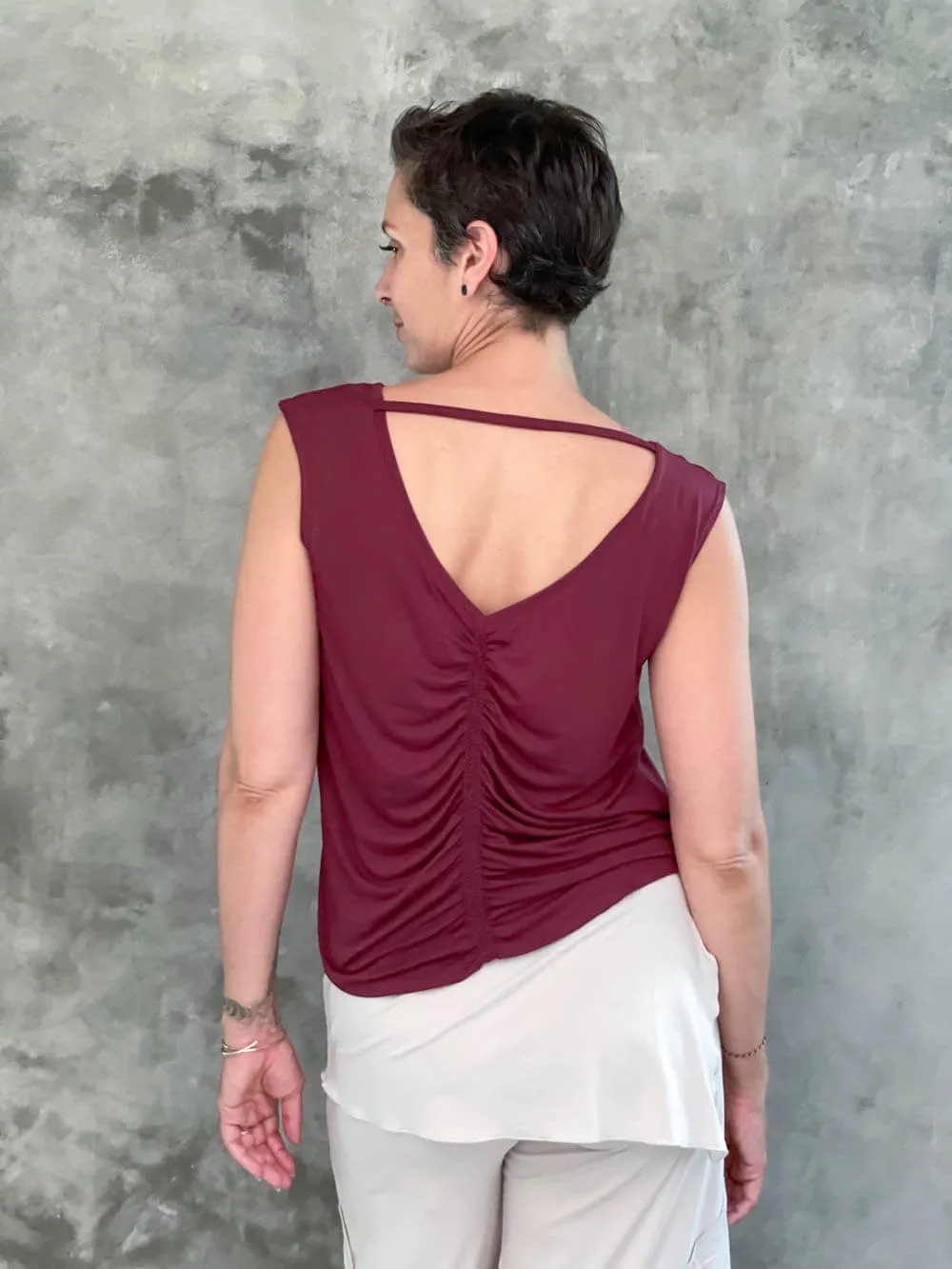 Reversible Ruched Tank Top