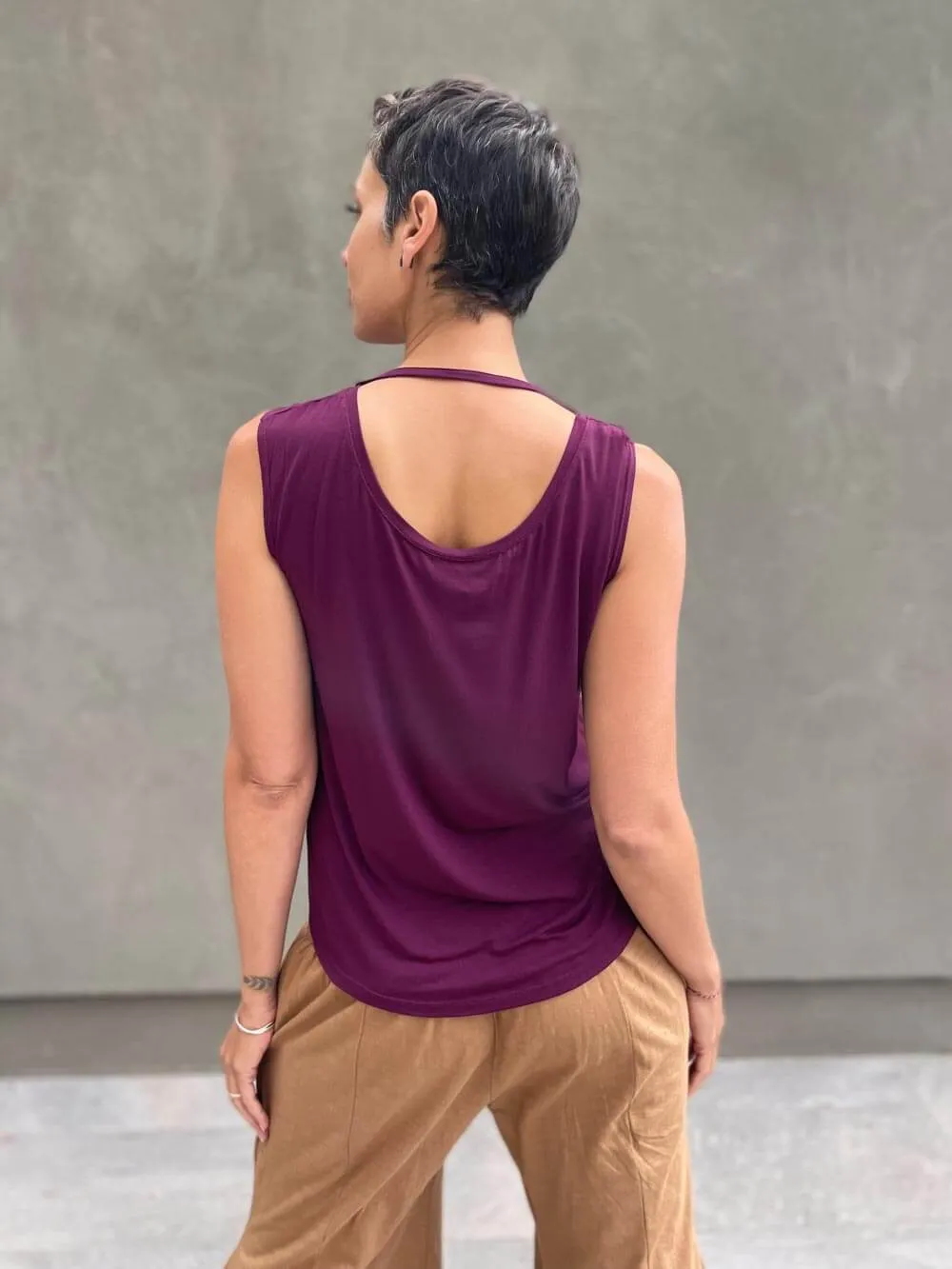 Reversible Ruched Tank Top