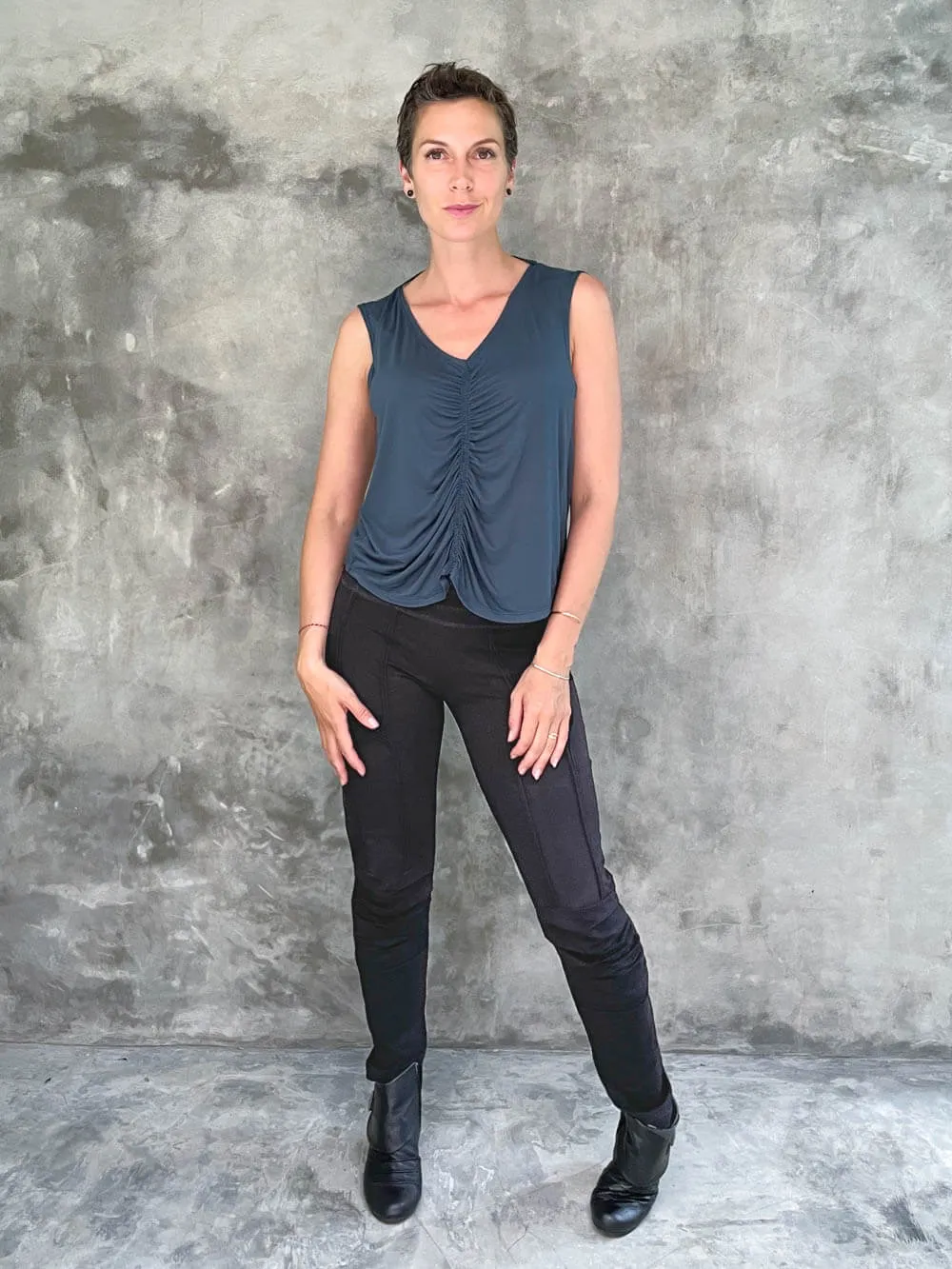 Reversible Ruched Tank Top