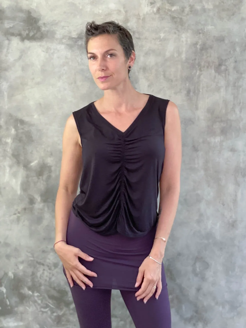 Reversible Ruched Tank Top