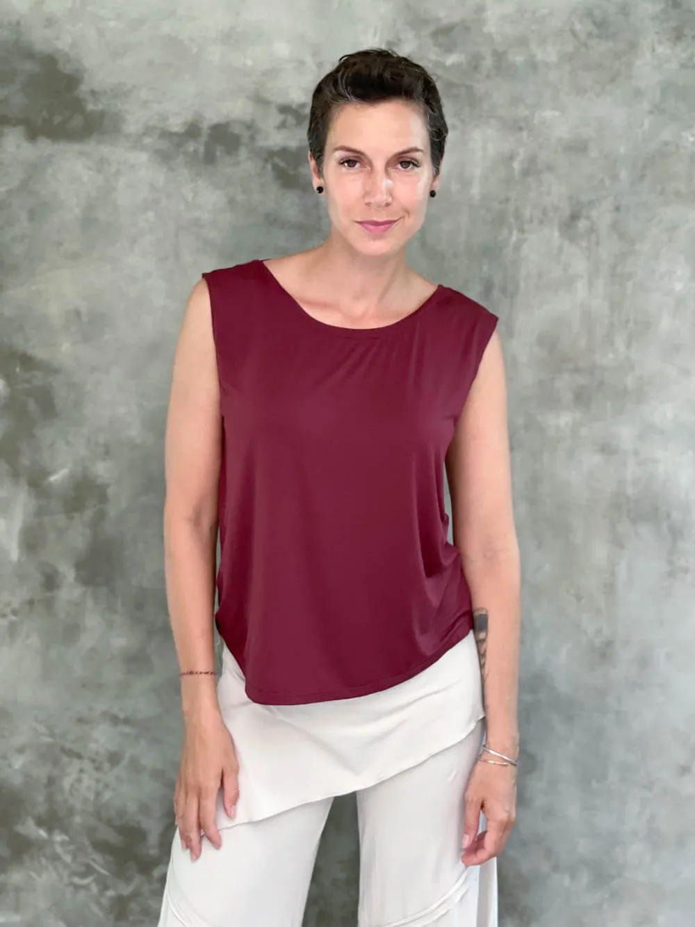 Reversible Ruched Tank Top