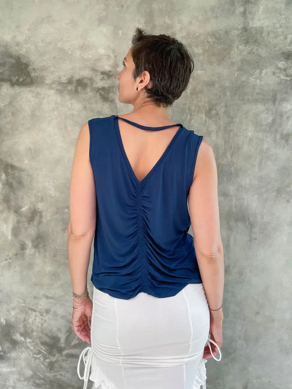 Reversible Ruched Tank Top