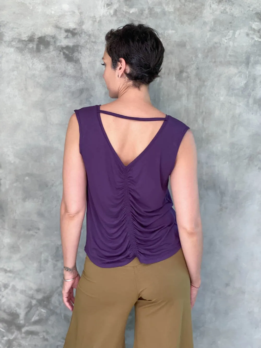 Reversible Ruched Tank Top