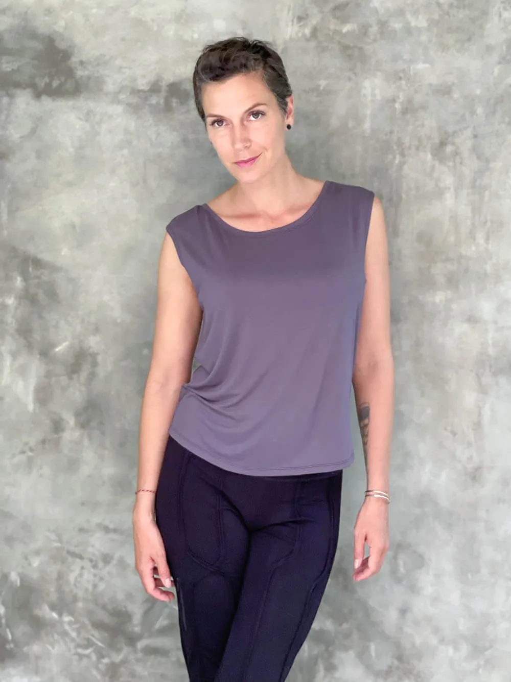 Reversible Ruched Tank Top