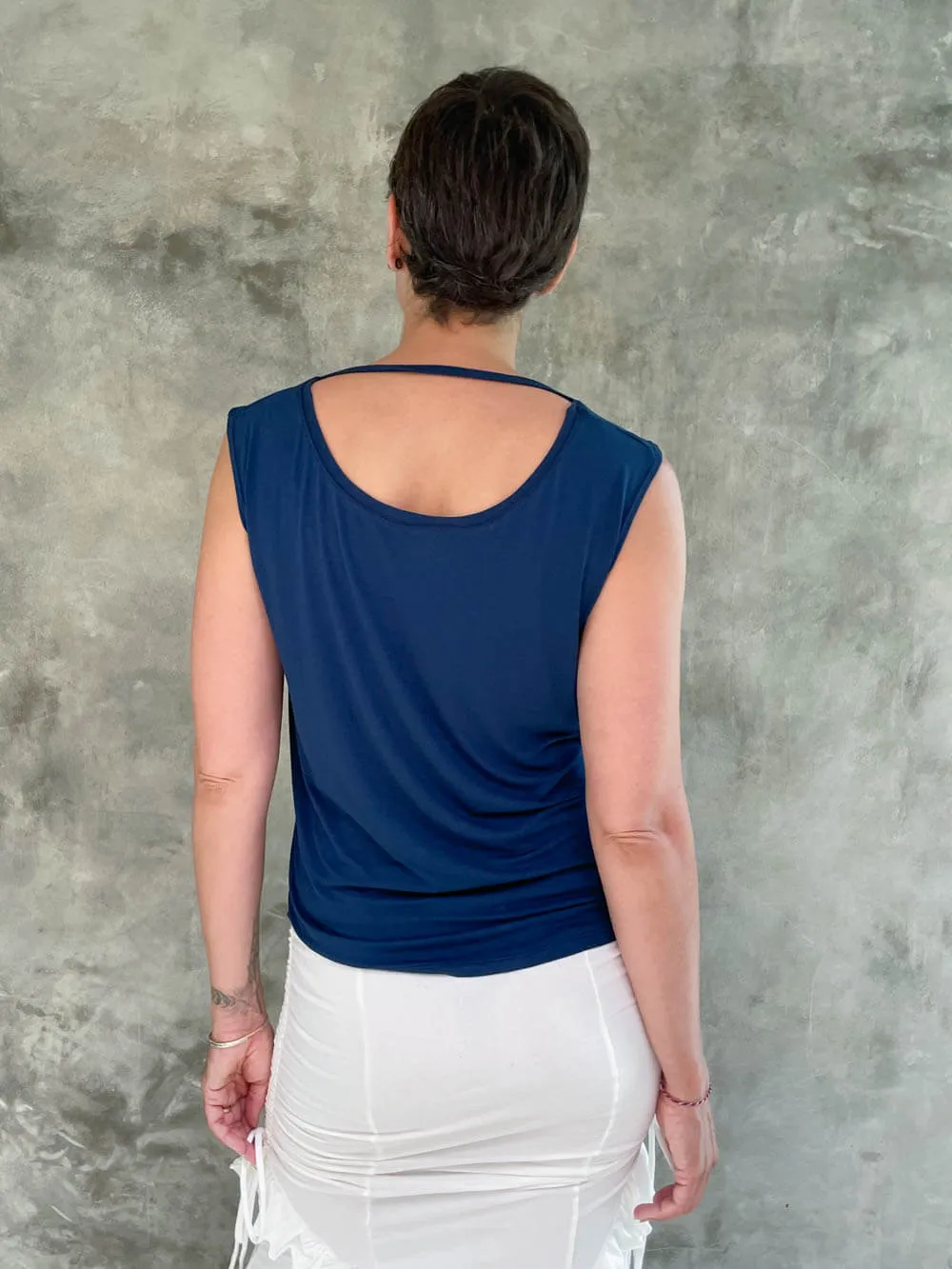 Reversible Ruched Tank Top