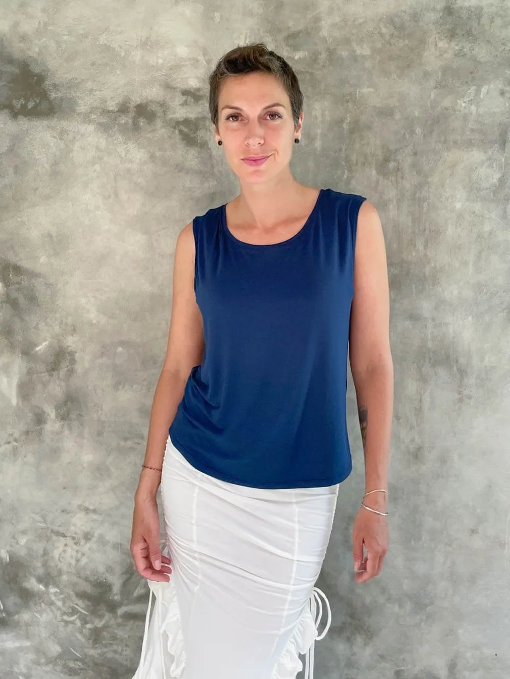 Reversible Ruched Tank Top