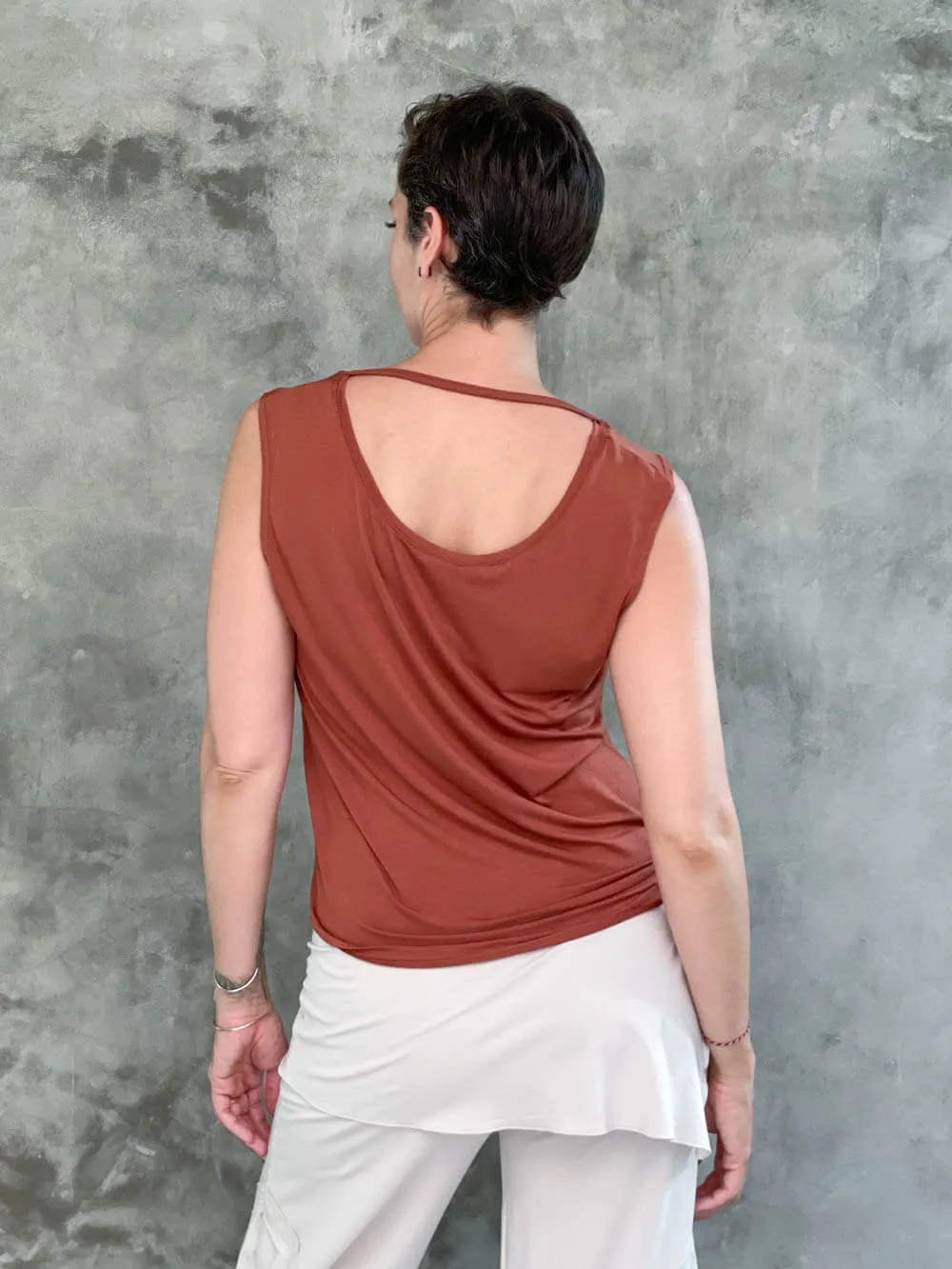 Reversible Ruched Tank Top