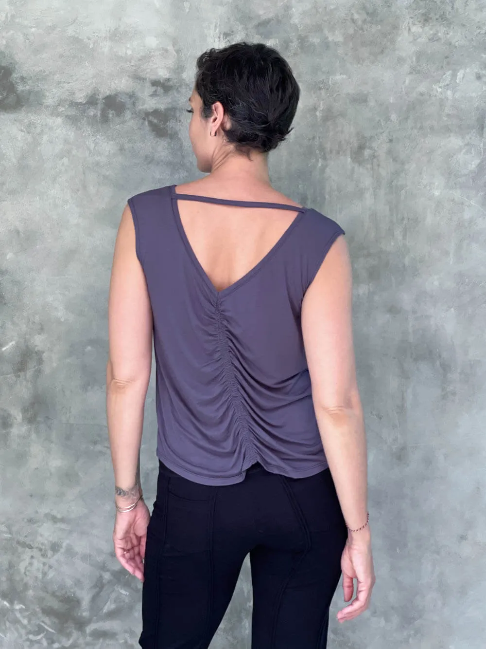 Reversible Ruched Tank Top