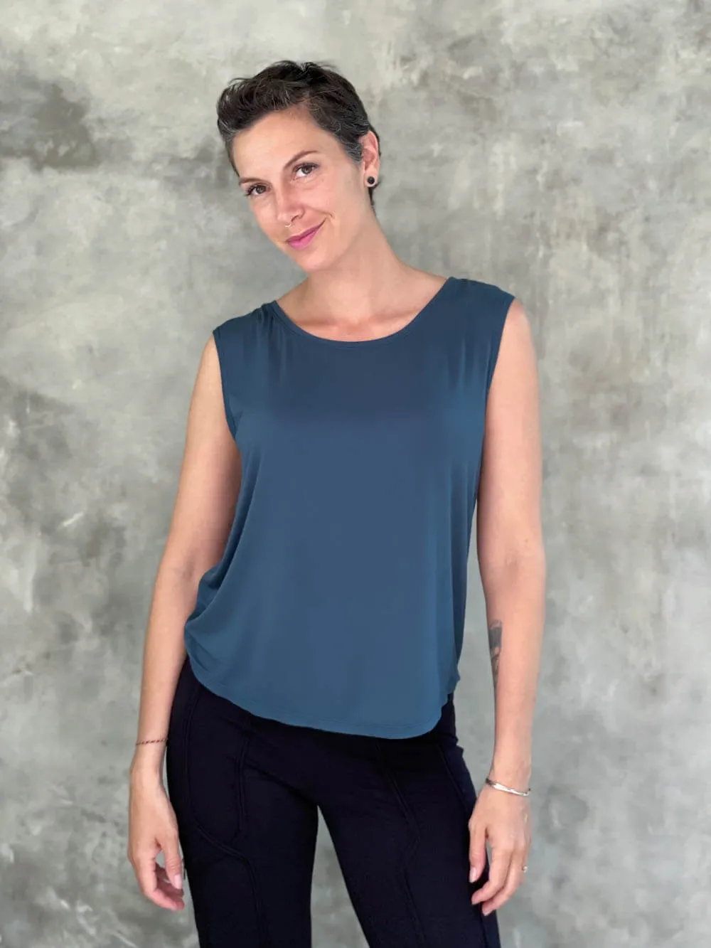 Reversible Ruched Tank Top