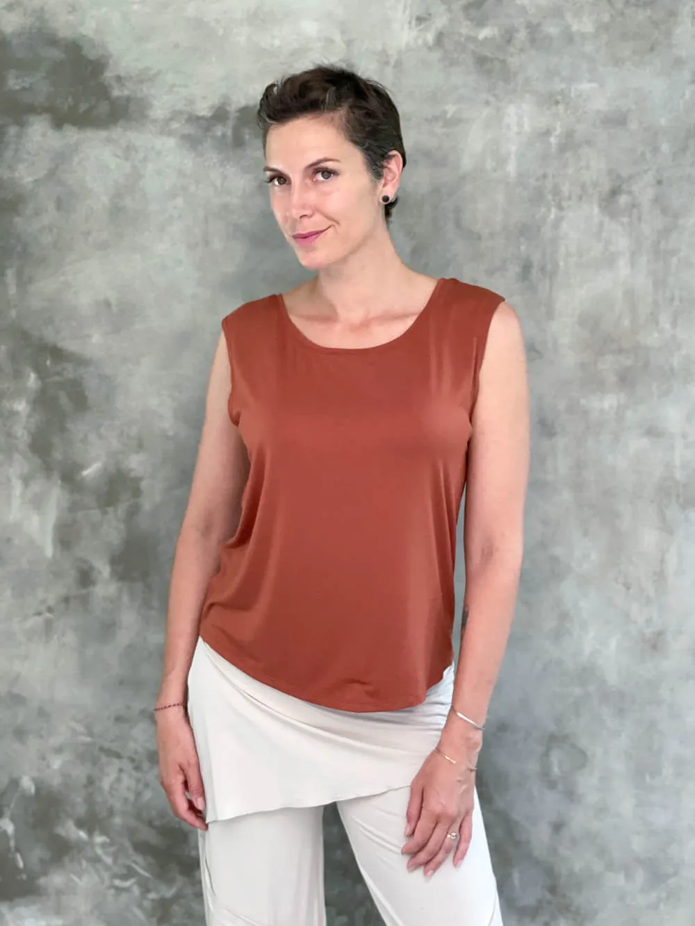 Reversible Ruched Tank Top