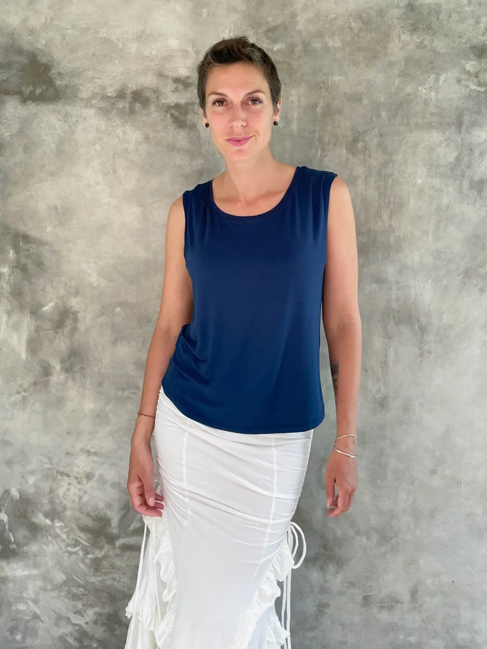 Reversible Ruched Tank Top